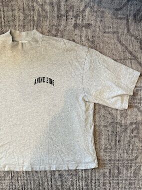 ANINE BING Palmer Tee in Heather Grey